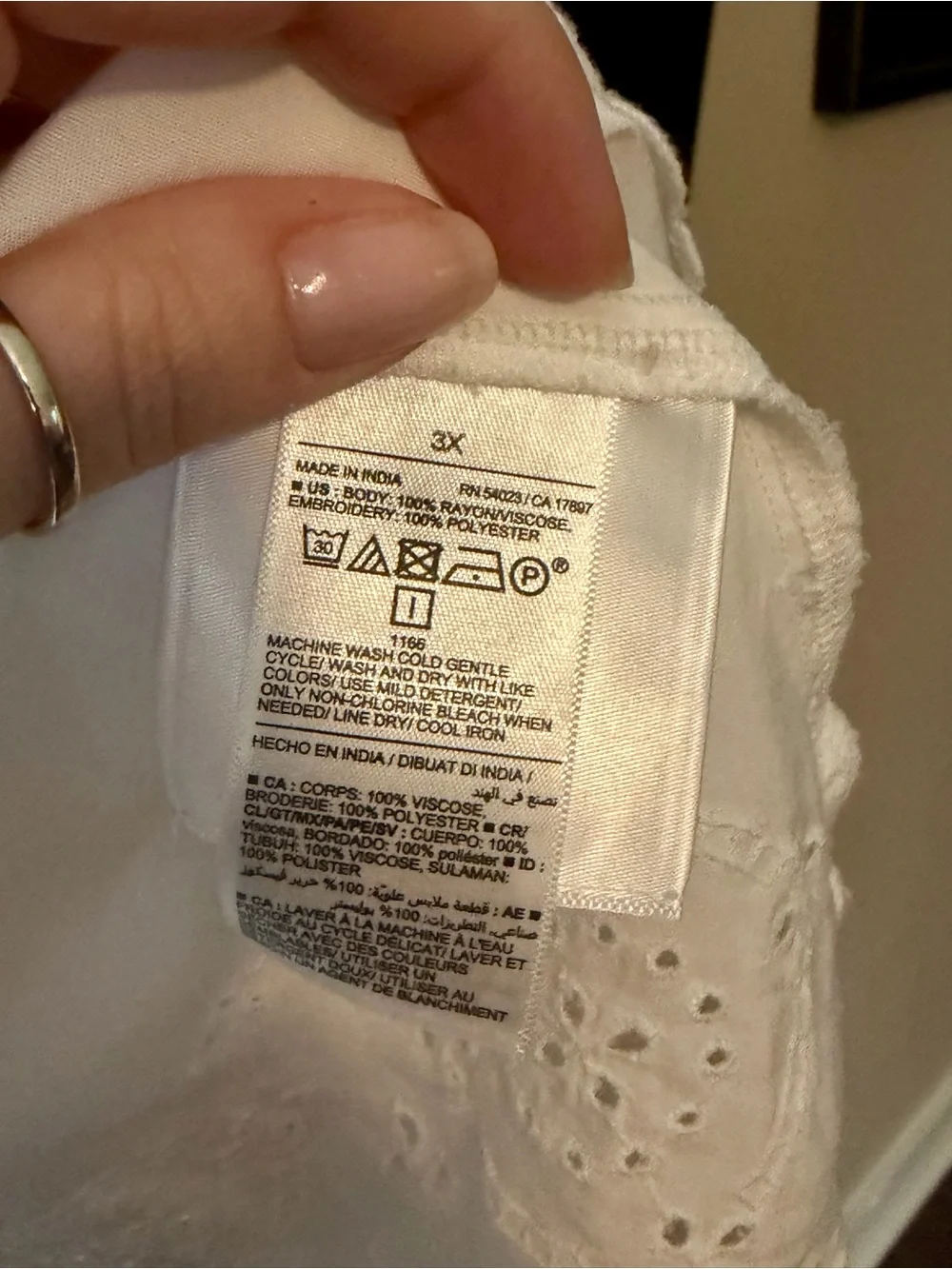 Old Navy flowy white